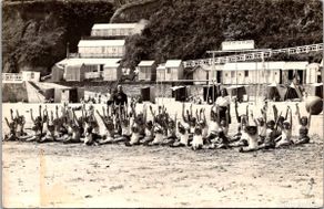 Postais: Colonias de Verano - Campamento mixto - Francés - A Localizar - Hora de la Gimnasia - 140x90mm